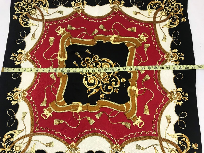 Vintage Silk Scarf Nice Design Scarf Classic Tools Motif Luxury Fashion Inspired Designer Brand Accessories L442