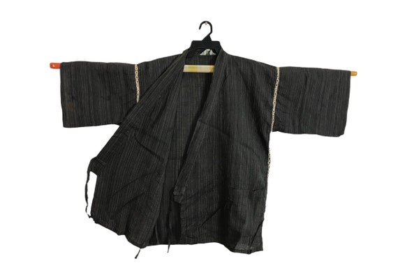 Vintage Kimono Japanese Traditional Noragi Haori … - image 1