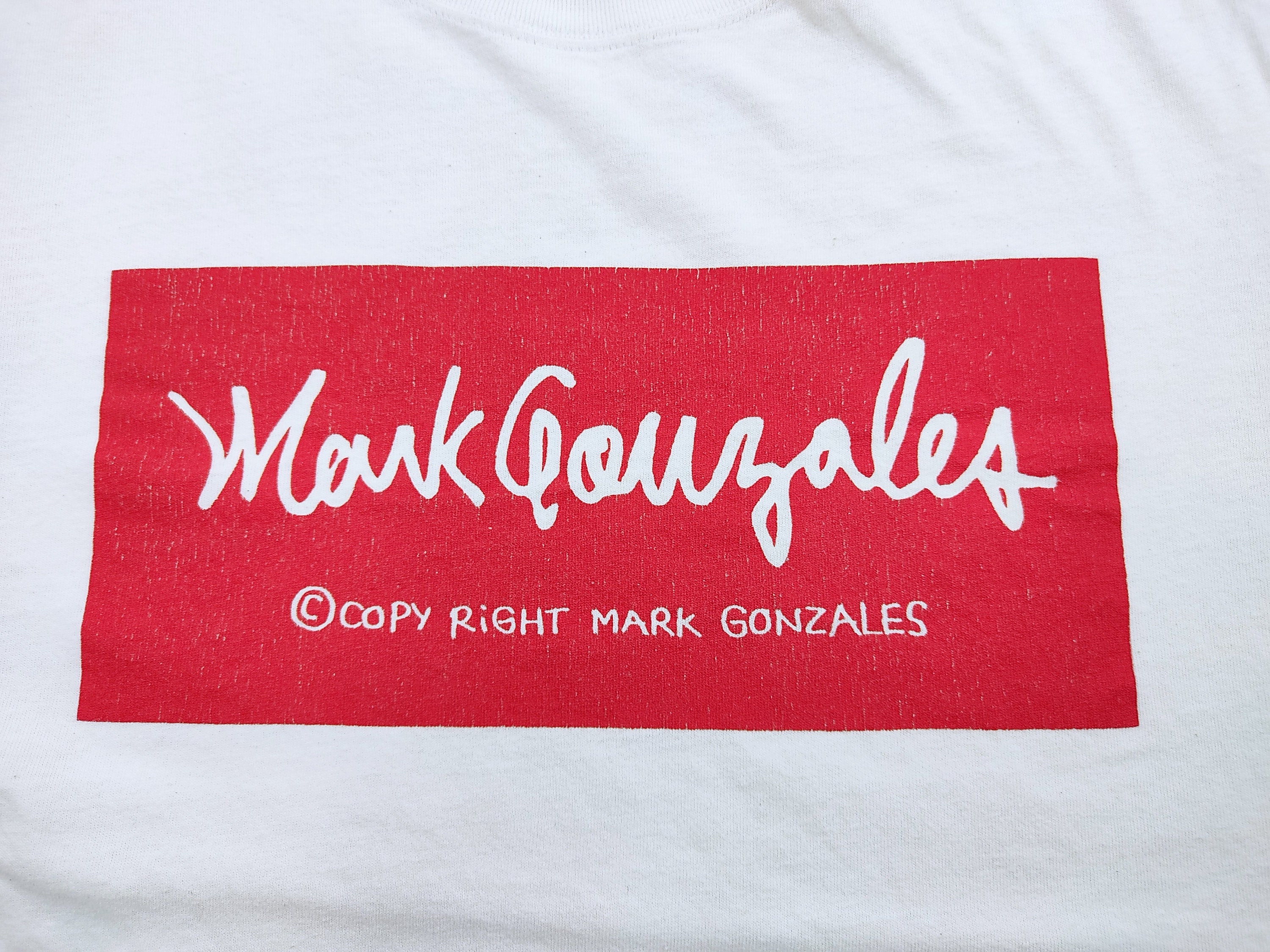 Mark Gonzales for Back Number USA Tee Box Logo Spell Out Tee