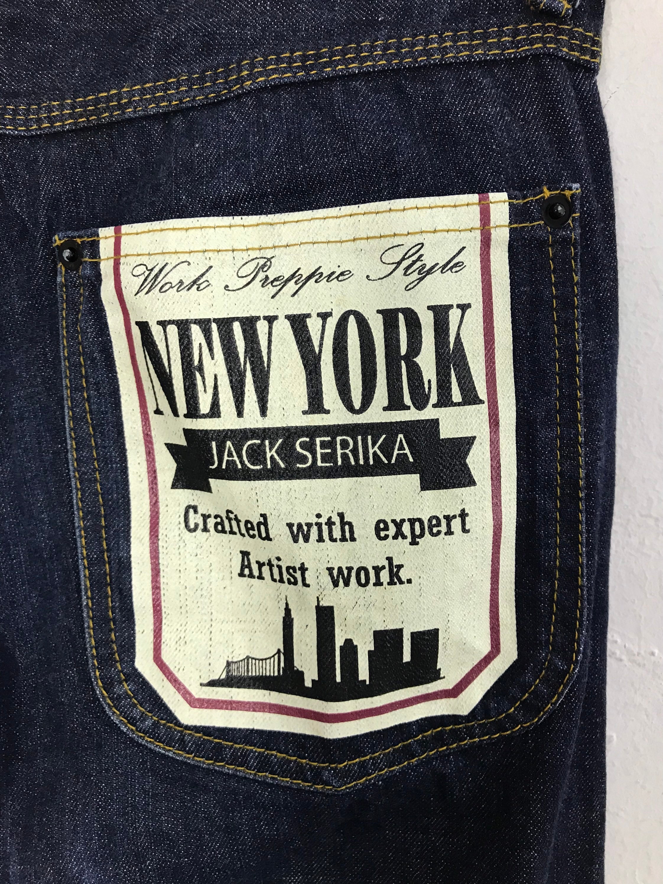 Vintage Jack Serika Japanese Brand Denim Jeans Indigo