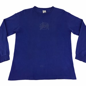 Vintage Stussy Made In Usa Spell Out Streetwear Inspired Designer Brand Tee T-shirt Long Sleeve L308