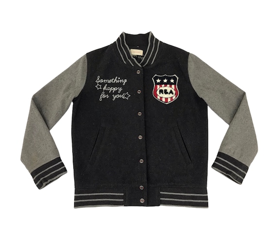 Vintage Repipi Armario R&A Japanese Brand Varsity Jacket Wool Quilt Inner Snap Button Style Fashion Inspired Designer S M Streetwear M284