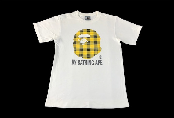 Rare Vintage By Bathing Ape Plaid Checked College… - image 1