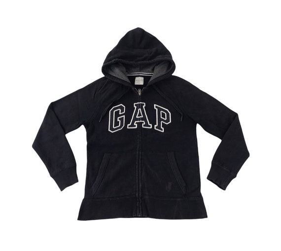 GAP Sudadera con cremallera - true black/negro 