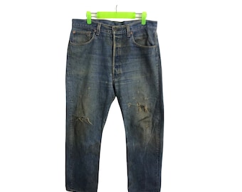 Vintage Fragment Design X Levi's Strauss 505 Fenom Zipper Indigo