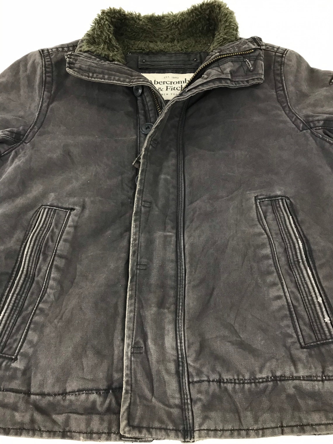 Vintage Abercrombie & Fitch Adirondack Jacket Sherpa Inner Etsy