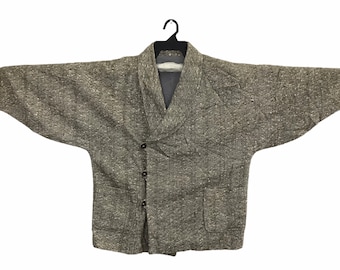 Vintage Uppawari Kimono Japanese Traditional Noragi Haori Hanten Jinbei Cardigan Happi Jacket Sandy Art H531