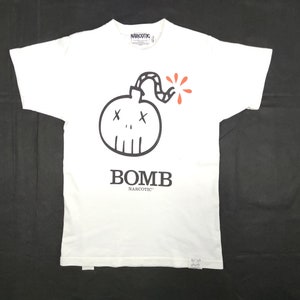 Vintage Narcotic Bomb Alphabet Art Cartoon Designer Brand Tee T-shirt Printed Modern Classic Fashion Inspired Japanese Designer Streetwear
