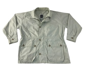Vintage 90er Jahre Ruffhewn Multipocket Jacke Button Style Inspiriert Designer Marke Khakis Winter Wear passt L XL K2233j