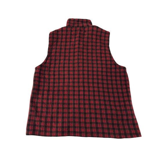 超特価激安 Vintage Camellia Sleeveless Vest Plaid Checked Insulated トップス