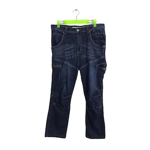 Vintage Field Core Aero Stretch Distressed Denim Jeans Skinny Cut Size Waist 32 Inspired Designer Unisex Wear Streetwear K310