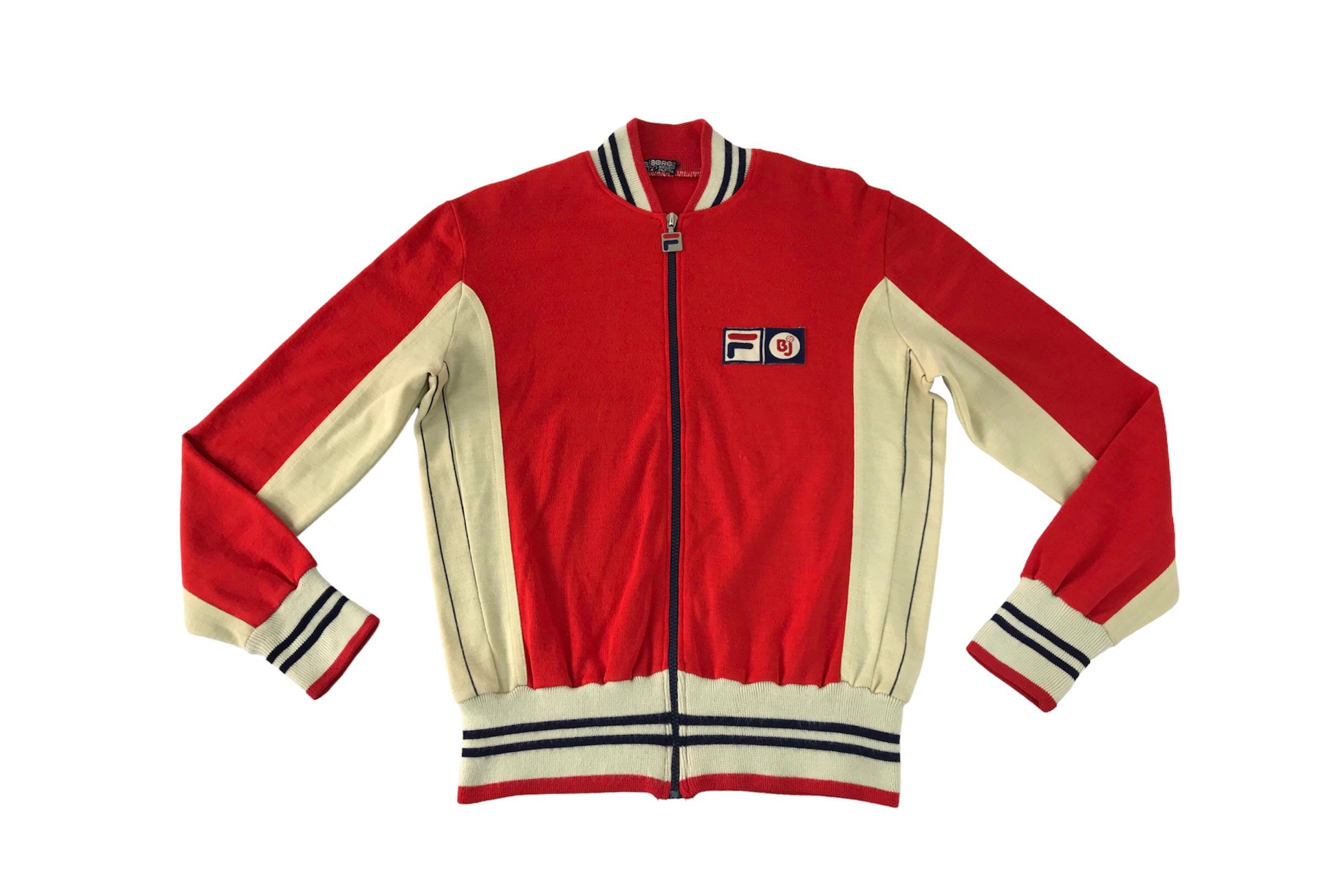 heden dodelijk Gelach Very Rare Vintage 70s Fila Bjorn Borg Kelly Magl. Biellese Red - Etsy