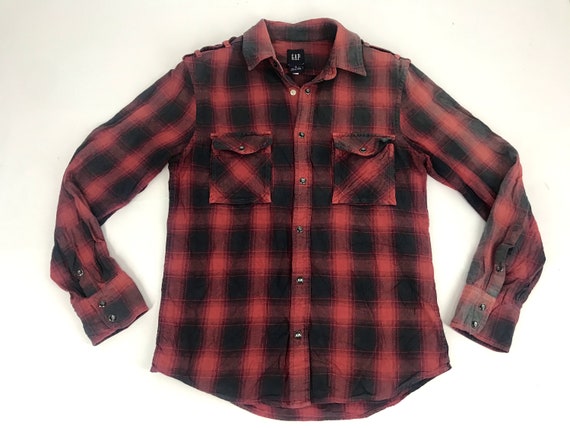 Vintage GAP Shirt Button Down Western Wear Shadow