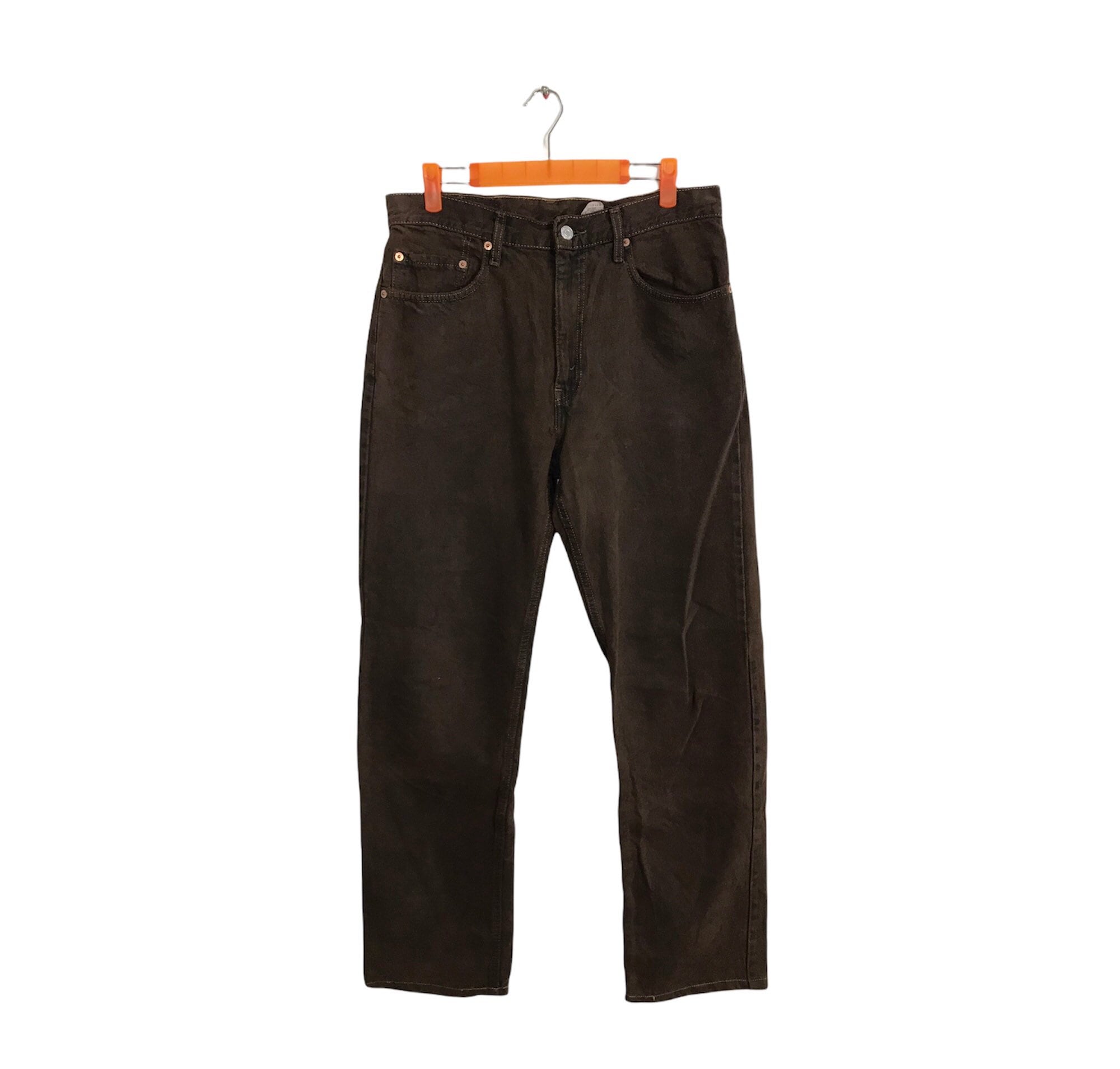美品レア90s Levi's SLATES ダークブラウンW30 L30 90年代 SLATES スレイツ 3タック スラックスパンツ ブラウン(メンズ