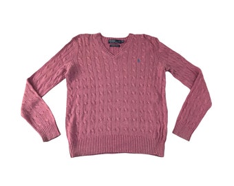 Vintage Polo By Ralph Lauren Sweatshirt Knit Wear Cardigan Luxury Classic Art Inspired Designer Brand Streetwear Fit Size L K665