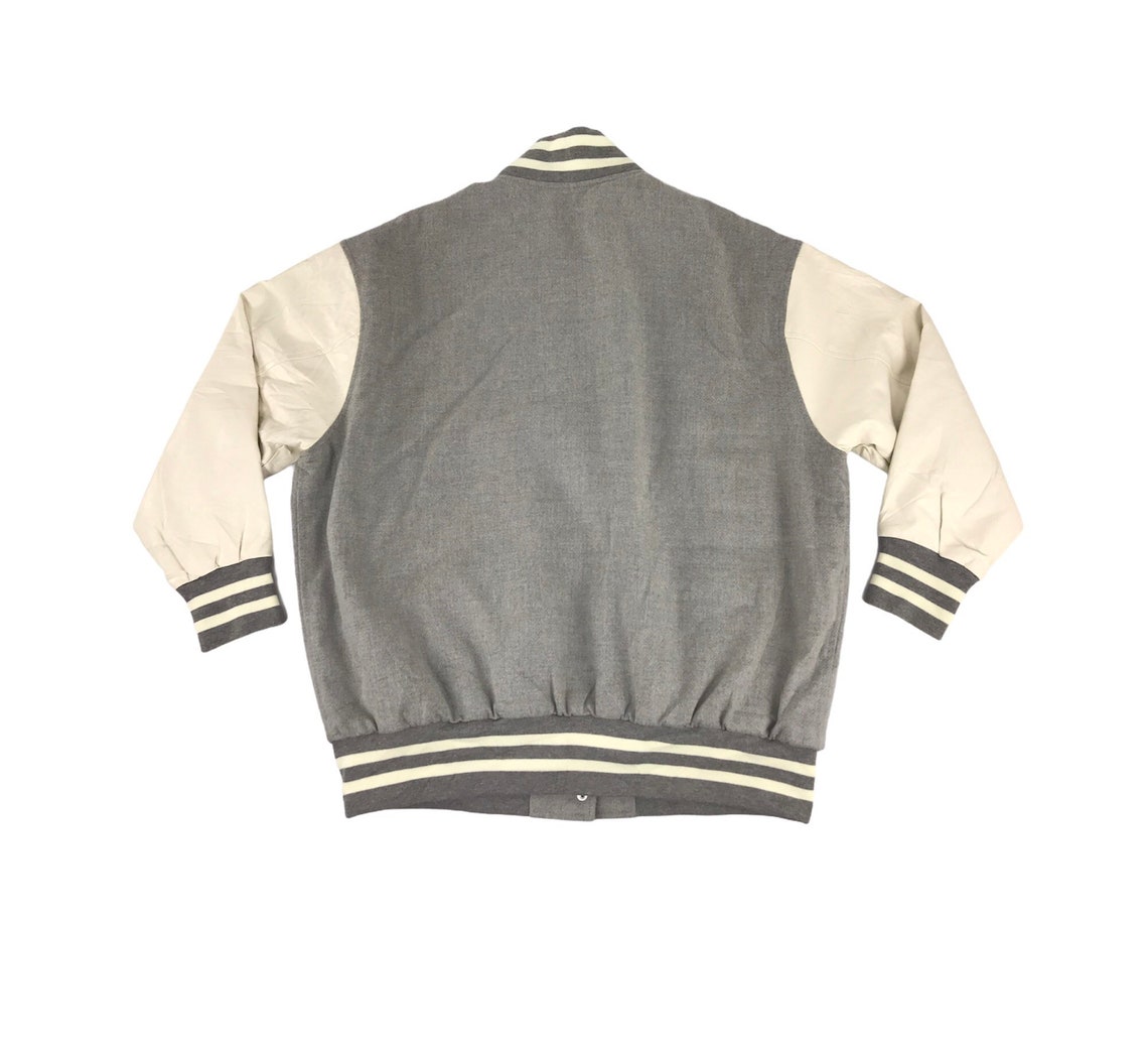 Vintage Japanese Brand Simple Varsity Jacket Quilted Inner Etsy