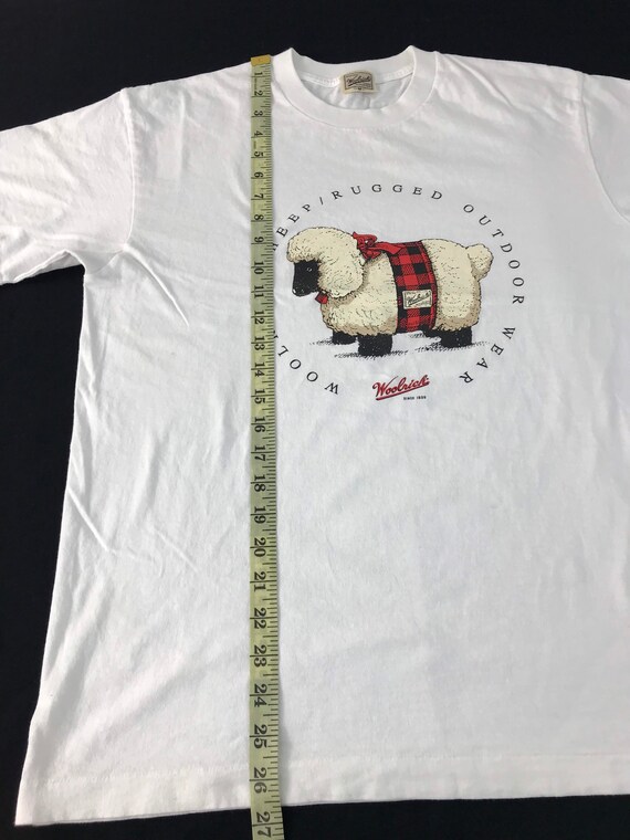 Vintage Woolrich Sheep Rugged Outdoor Wear T-shirt Sheep Printed