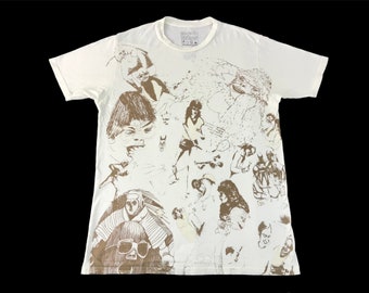 Vintage 90s Human I Tees to Be or Not to Be Humour Big Ape Printed