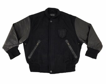Vintage 90s Varsity Jacket Ixi:z Right Staff Japanese Fashion
