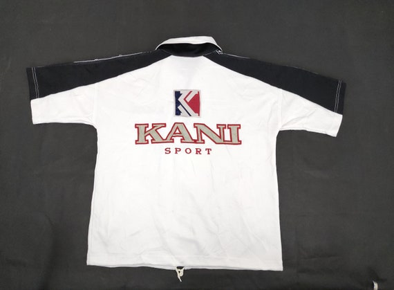 Vintage Karl Kani Jeans Sport Big Logo Jersey Jacket Rap Hip Hop