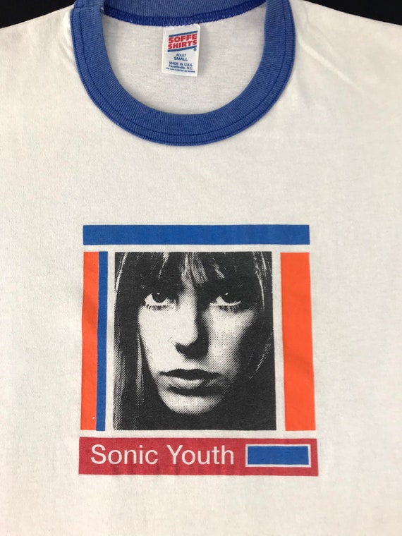 Vintage Rare Sonic Youth Jane Birkin Blue Ringer … - image 4