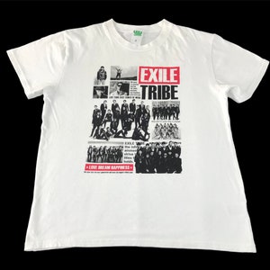 Vintage Exiles Tribe Live Tour Der Wunsch 2012 Box Logo Liste Band T-shirt Frauen Mädchen Tragen Streetwear M K2189j