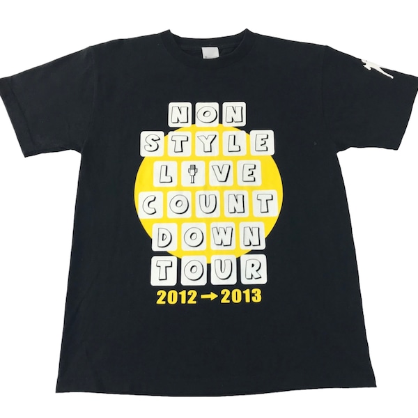 Yoshimoto Non Style Live Count Down Tour 2012/13 Tee T-shirt imprimé moderne classique inspiré de la mode designer Streetwear M R411s