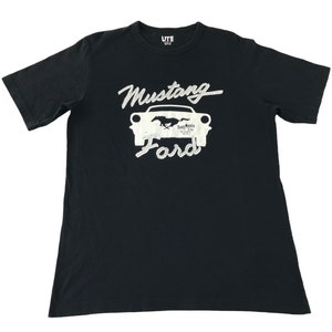 Uniqlo X Ford Mustang Rope Design Tee T-shirt Big Logo Printed Design Fashion Inspired Designer Unisex Wear Streetwear M K2171j