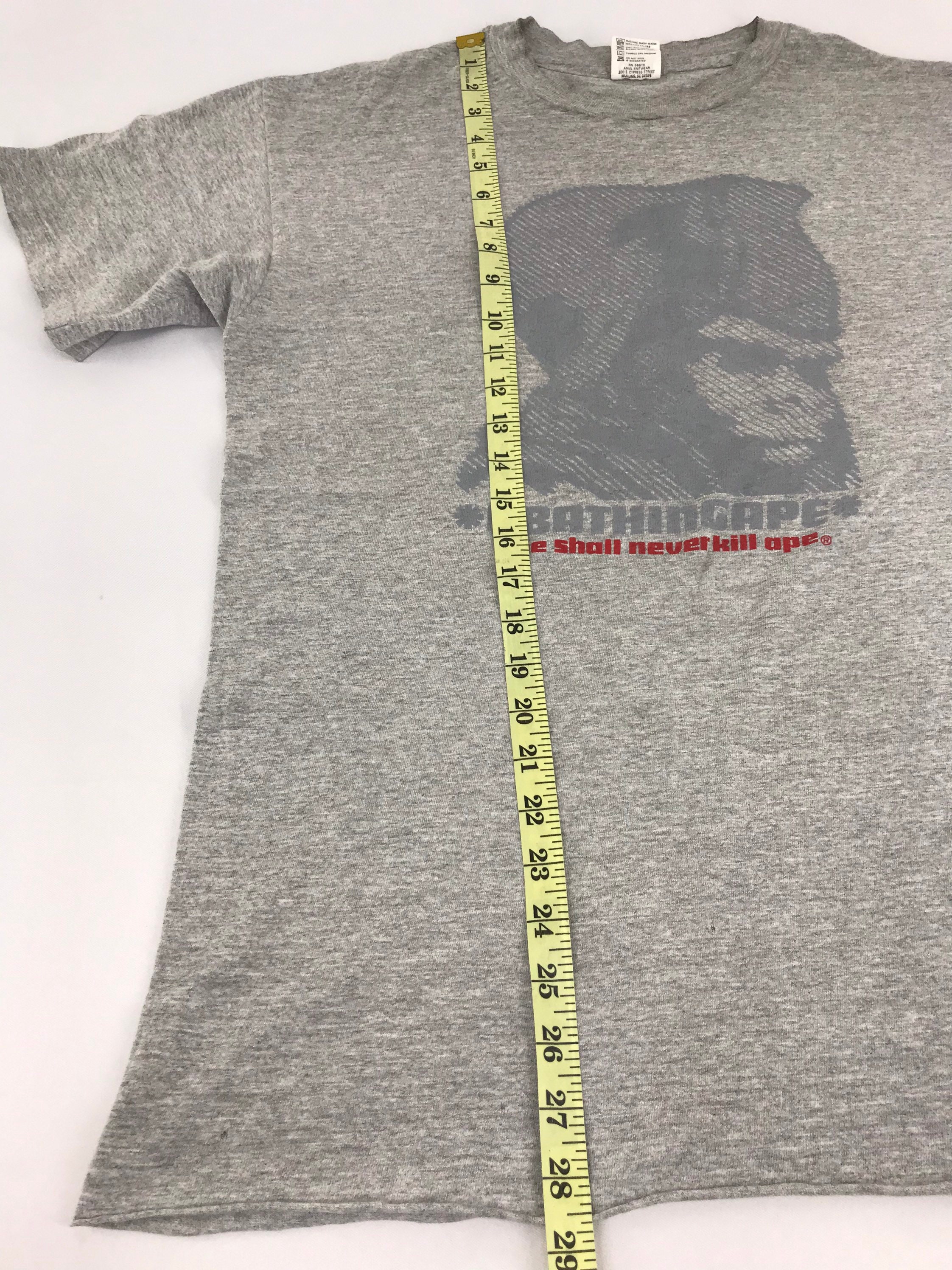Vintage 90s A Bathing Ape DISTRESSED BAPE Ape Shall Never Kill Ape 