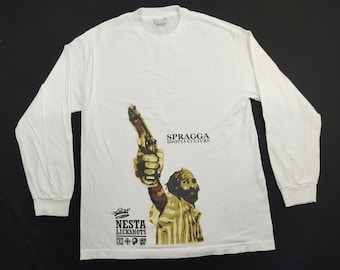 Spragga Benz Shotta Culture Reggae Hip Hop Rap By Nesta Lick Shots Tee T-shirt Printed Fashion Inspired Designer Streetwear J525