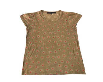 Marc Jacobs Floral Design Tee T-shirt Printed Fashion Inspired Designer Women Girl Wear Size XS S Streetwear K2002j
