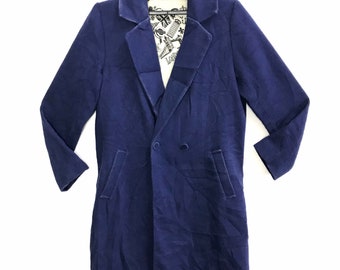 Vintage 90s Katharine Hamnett London Trench Coat Jacket Double