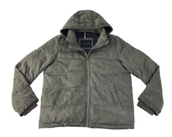 Vintage Tommy Hilfiger Kugelfisch Steppjacke Hoodies Zipper Style Inspiriert Designer Streetwear Unisex Wear M R034