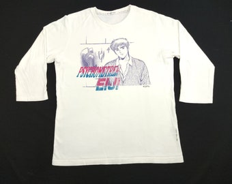 Psychometrer Eiji Anima Vintage Japanese Manga Drama Comic Tee T-shirt Printed Modern Classic Fashion Inspired Designer Streetwear