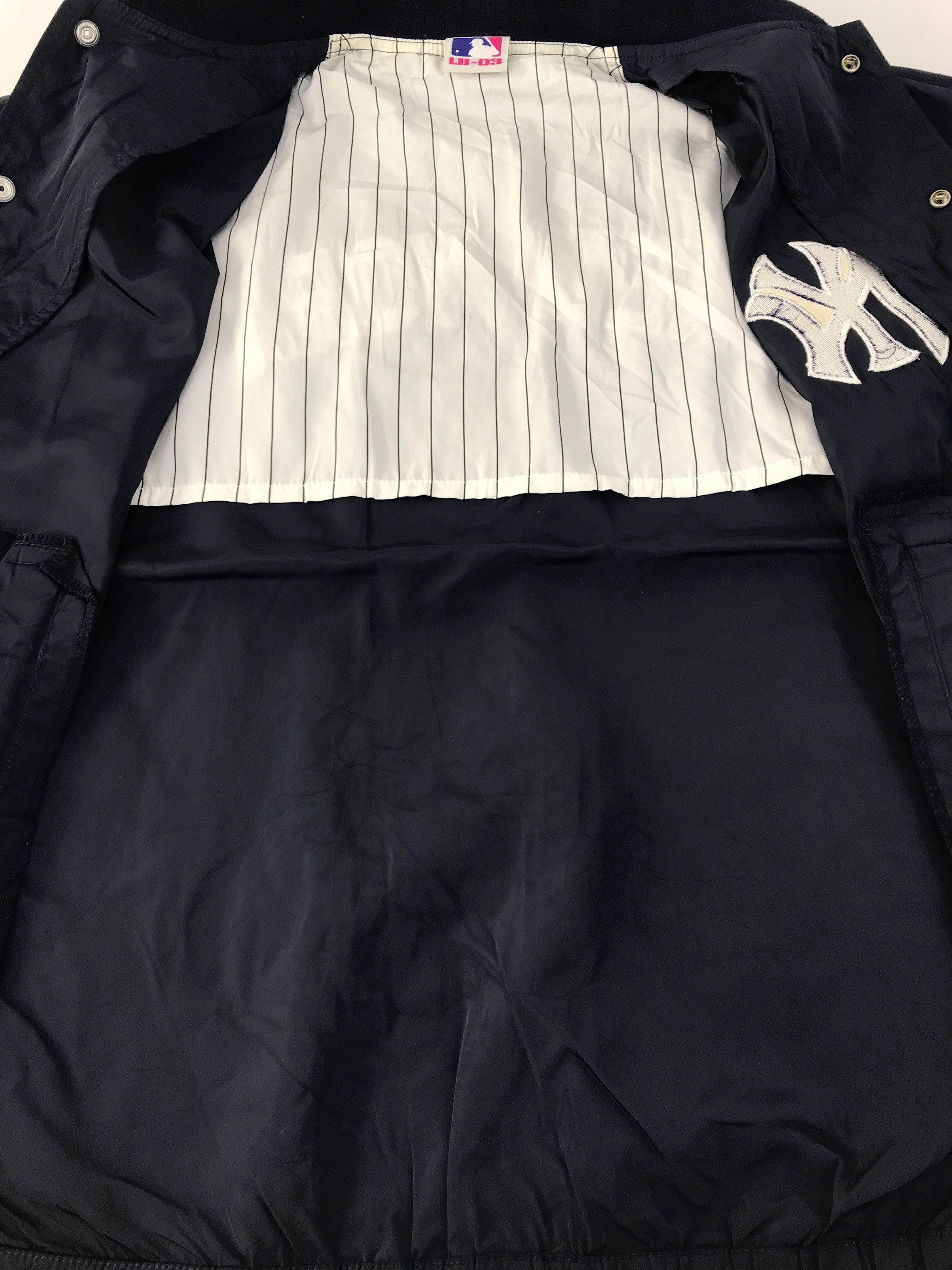 Vintage MLB LB-03 NY New York Yankees Quilted Windbreaker