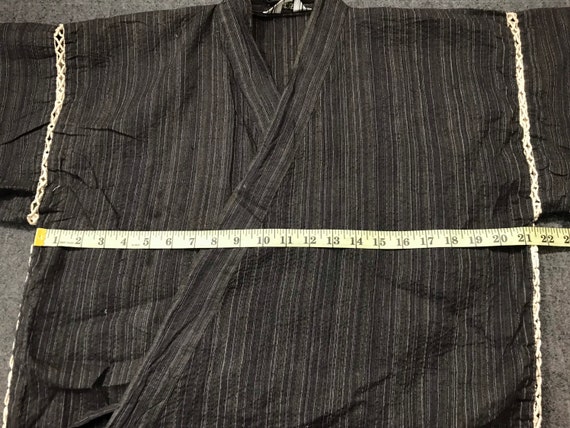 Vintage Kimono Japanese Traditional Noragi Haori … - image 8