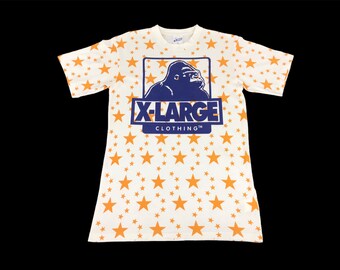 Vintage X-Large Clothing King Kong Ape Screen All Over Printed Star Tee T-shirt Big Logo Printed Fashion Inspired Designer Streetwear L286