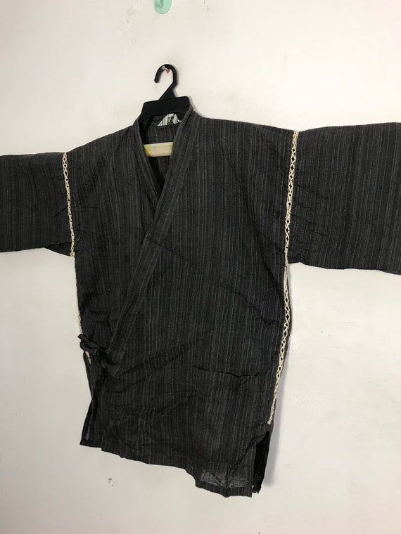Vintage Kimono Japanese Traditional Noragi Haori … - image 3