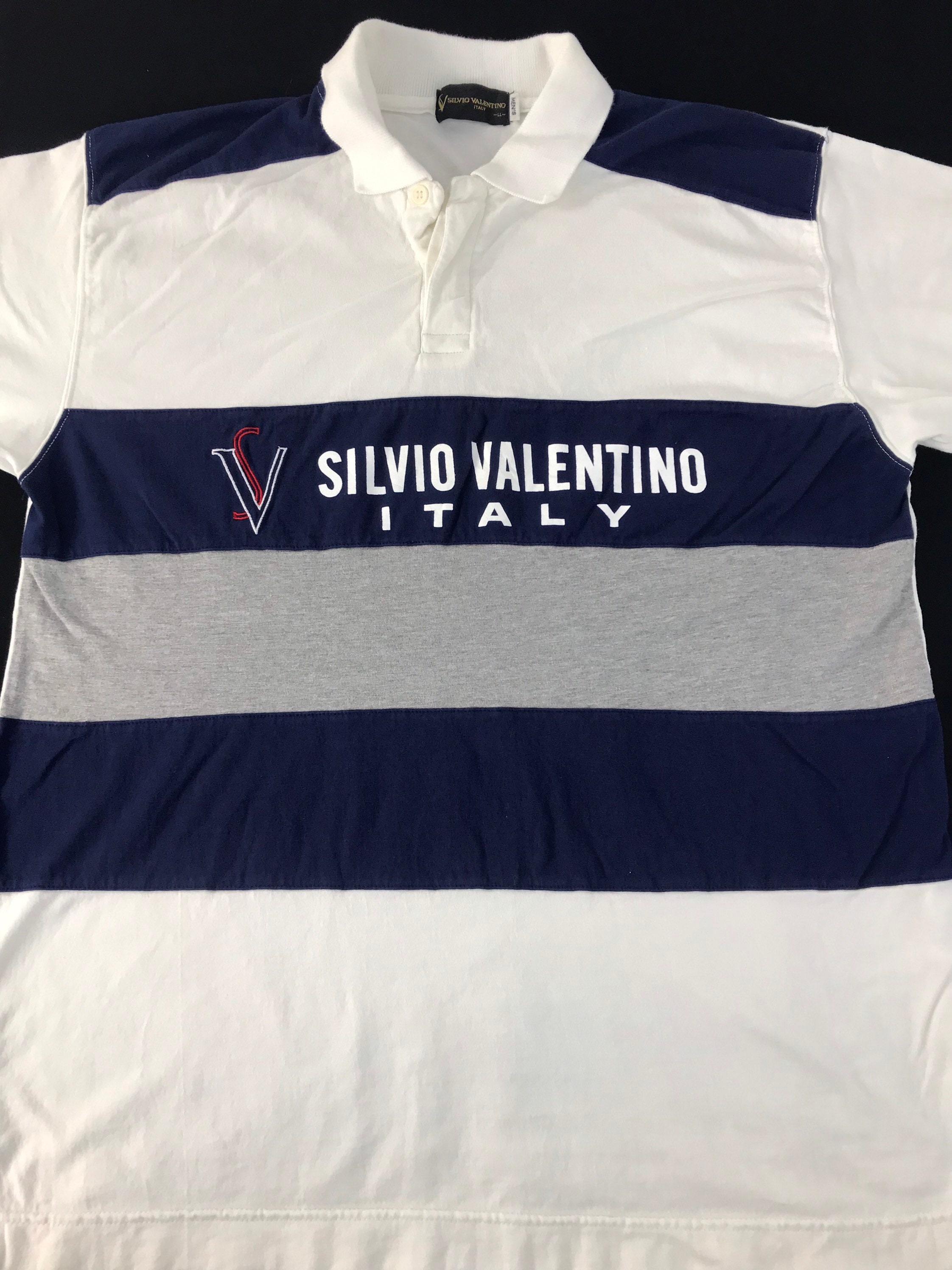 ヴィンテージ シルヴィオ ヴァレンティーノ イタリア ポロTシャツ 