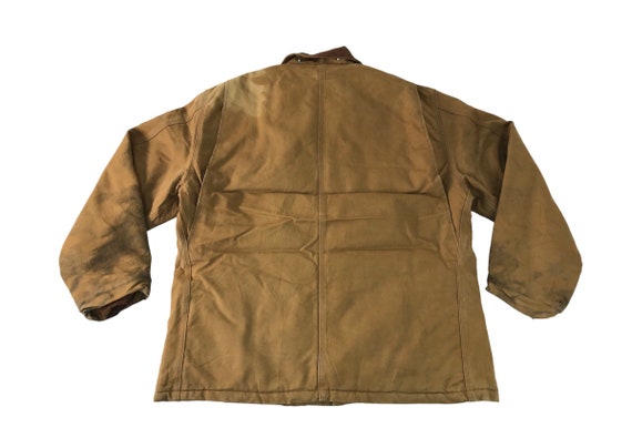 Vintage Carhartt Detroit Distressed Thick Jacket Wear Zipper Big