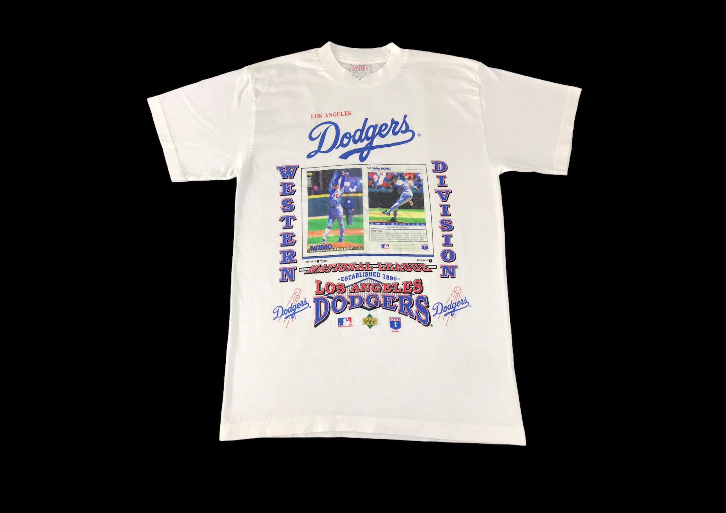 Vintage MLB Los Angeles Dodgers Western Division T-shirt Printed