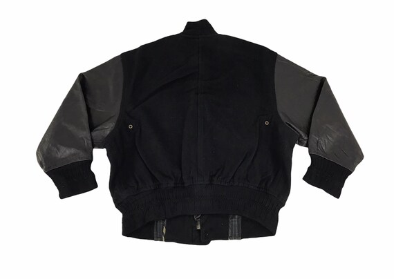 Vintage Nicole Boutique by Itsuko Varsity Leather Wool