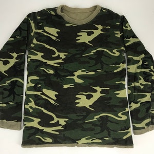 Vintage Camouflage Style Inspired Designer Brand Longsleeve Tee T-shirt All Over Printed Unisex Wear Streetwear H195