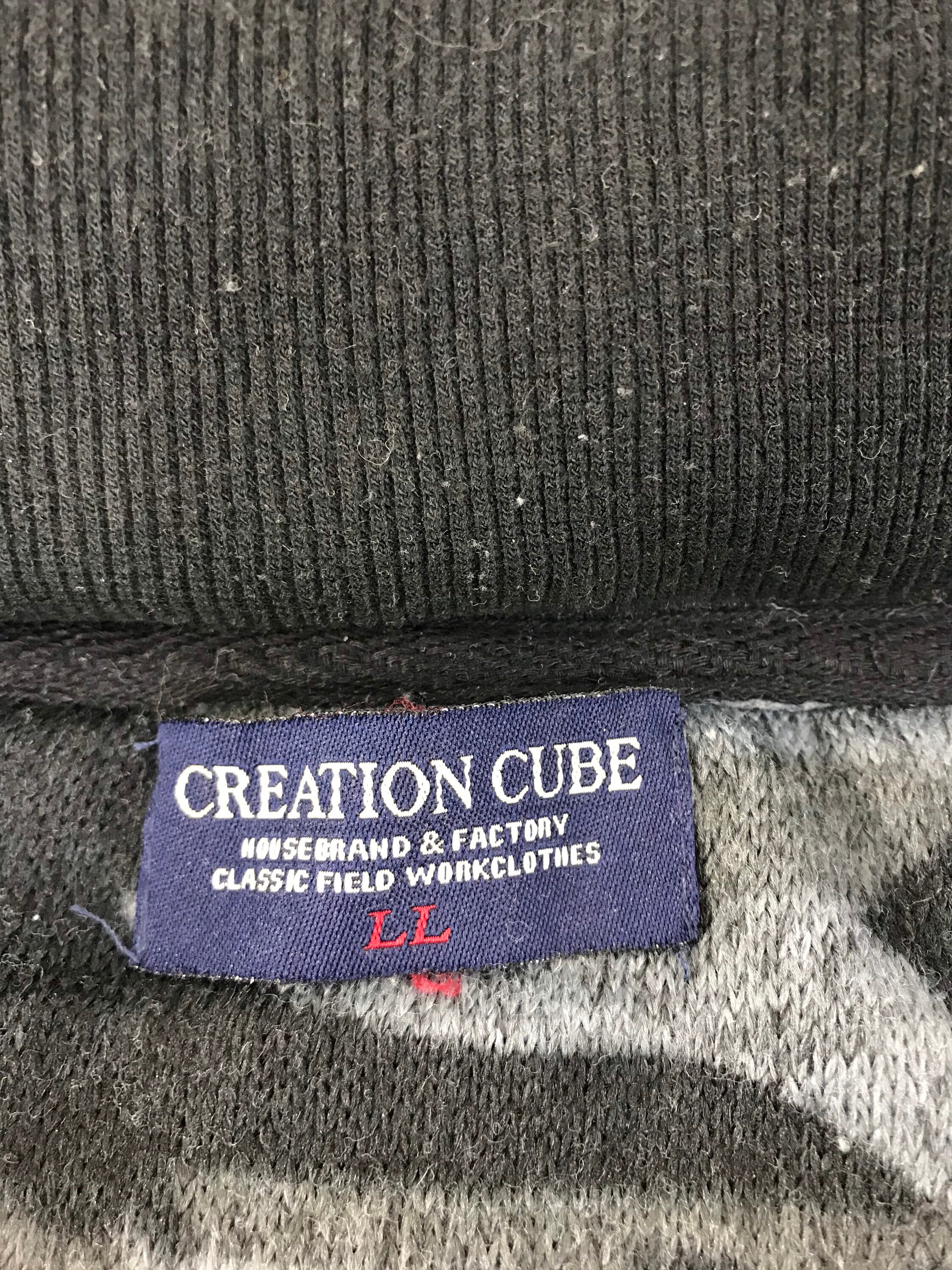 Vintage Creation Cube Camo Wool Sweatshirt Zip up Inspired - Etsy ...