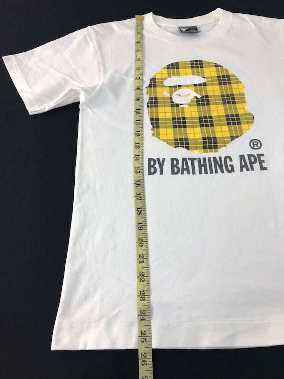 Rare Vintage By Bathing Ape Plaid Checked College… - image 8