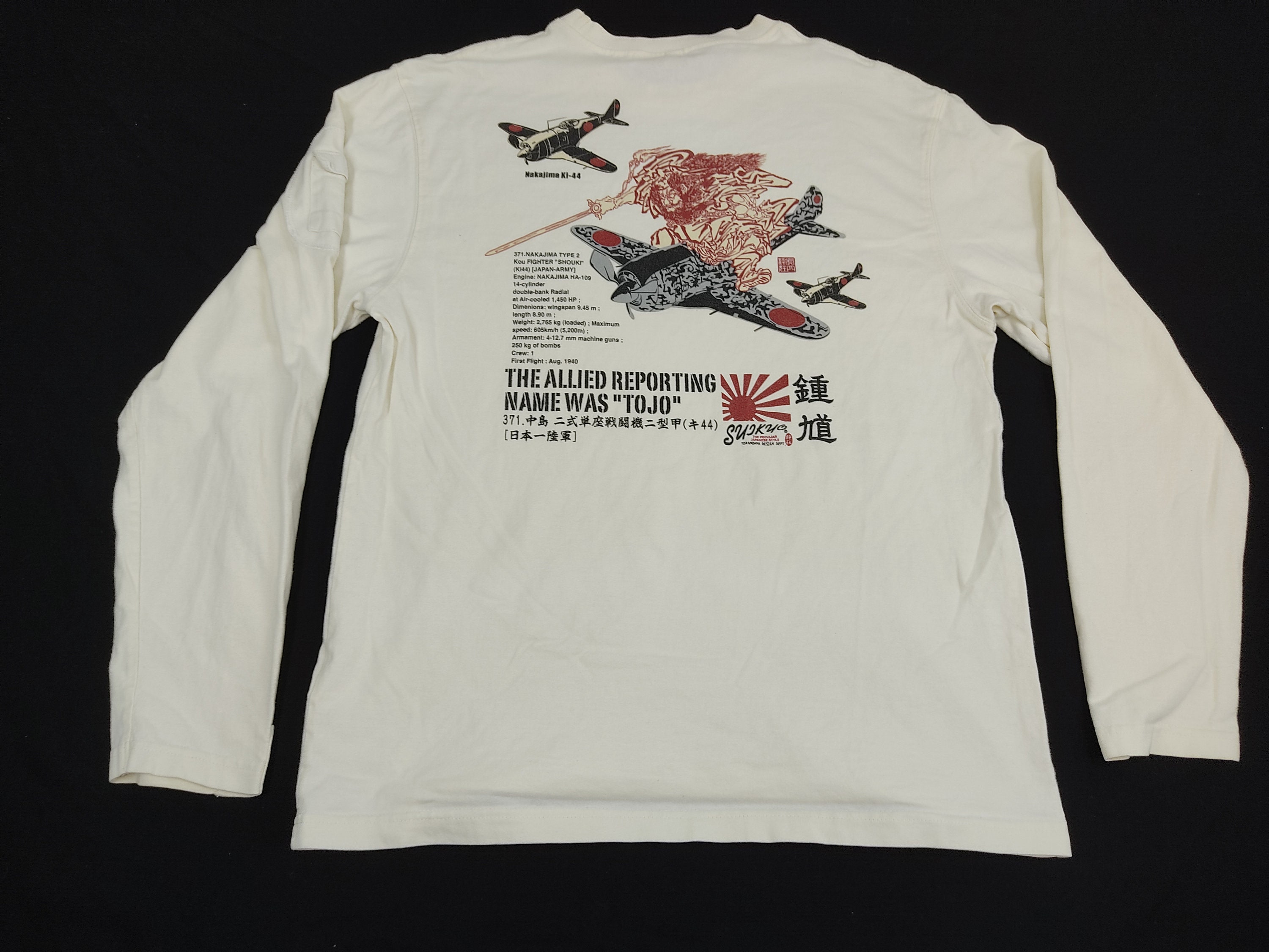 Vintage Japanese Flight Sukyo the Peculiar Named Tojo Longsleeve