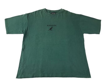 Hype Vintage Kangol Embroidery Logo Tee T-shirt Printed Classic Modern Fashion Inspired Designer Streetwear Unisex Wear Size XL R366j