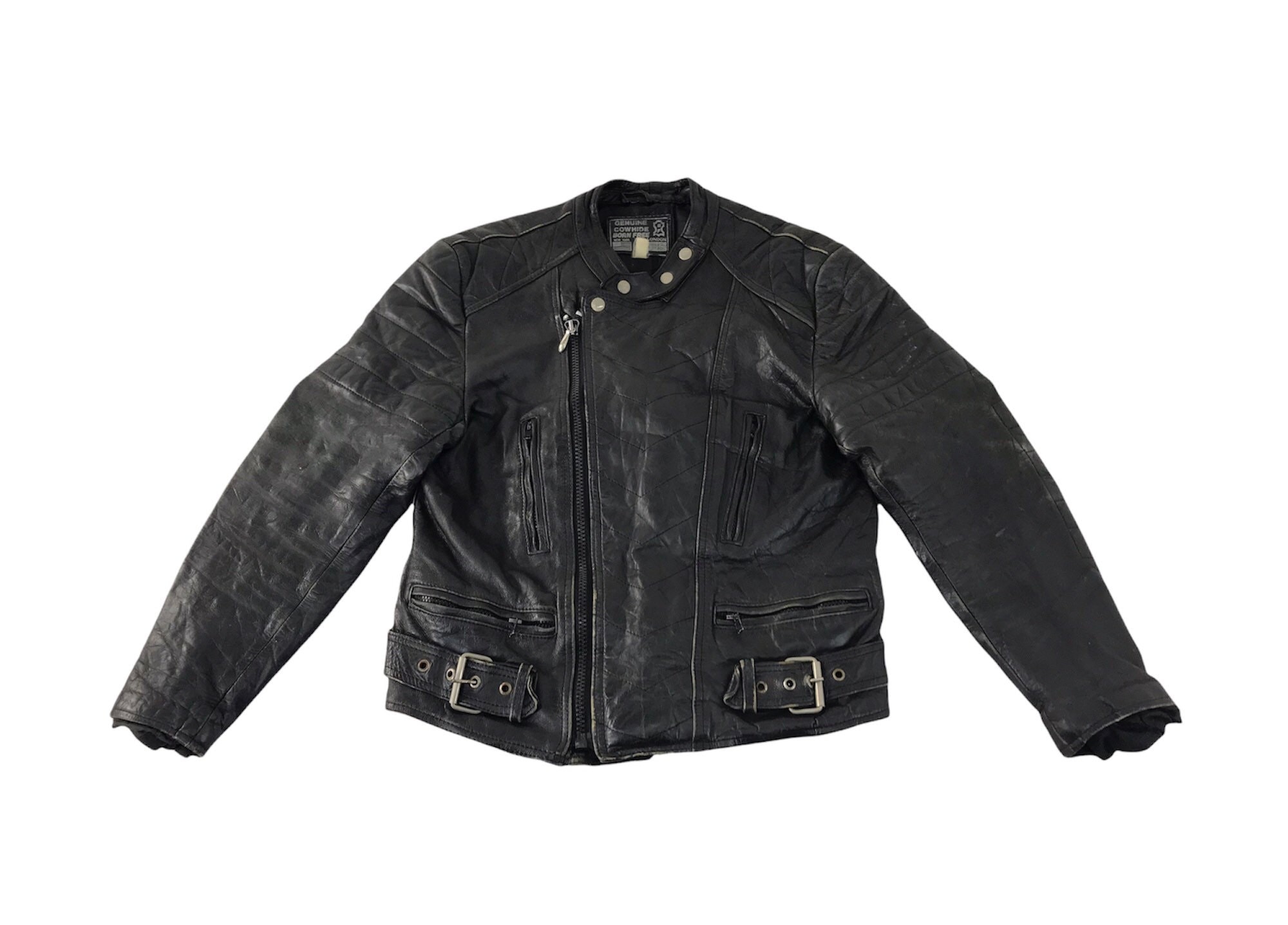 Vintage Born Free New York London Suede Cow Hide Leather Vintage Born Free New York London Suede Cow Hide Leather