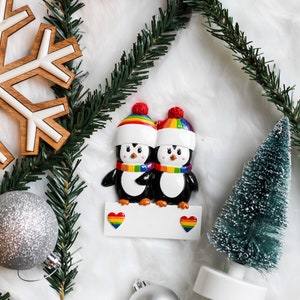 Christmas Ornament| PRIDE | LGBTQ+ Christmas| Same Sex Couple Christmas Ornament| Lesbian Christmas| Gay Christmas| Gender Neutral