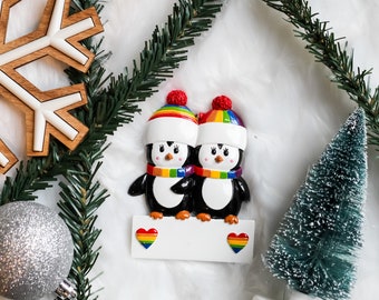 Christmas Ornament| PRIDE | LGBTQ+ Christmas| Same Sex Couple Christmas Ornament| Lesbian Christmas| Gay Christmas| Gender Neutral